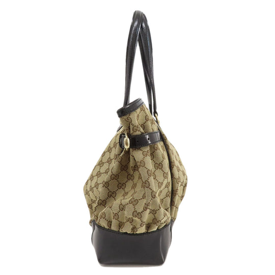 GUCCI Tote Bag 502752 canvas Brown GG Women Used Authentic