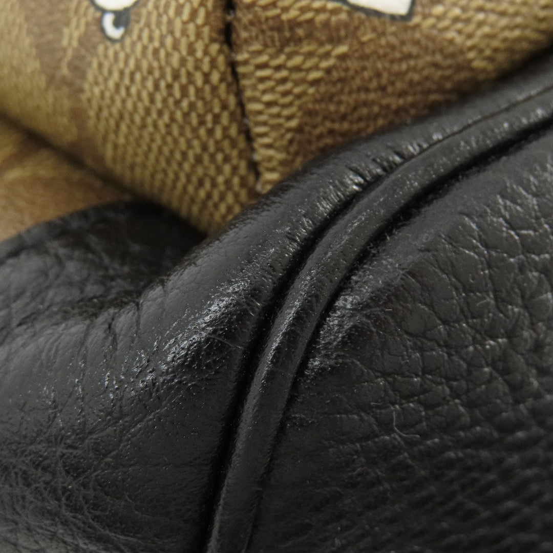 COACH Sling bag 5840 PVC Brown Peanuts collaboration Women Used Authentic