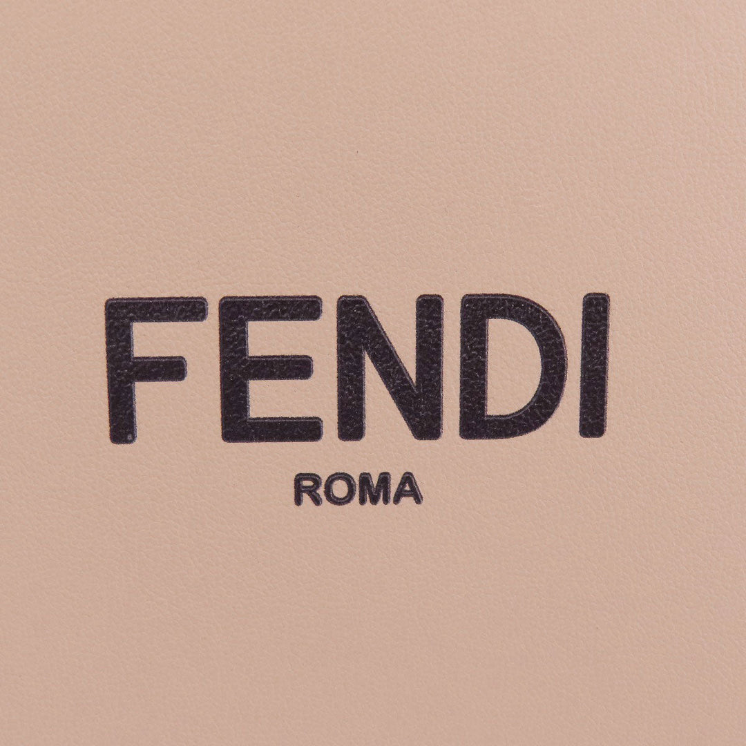 FENDI Shoulder Bag Calfskin pink logo BoxShoulder Women Used Authentic