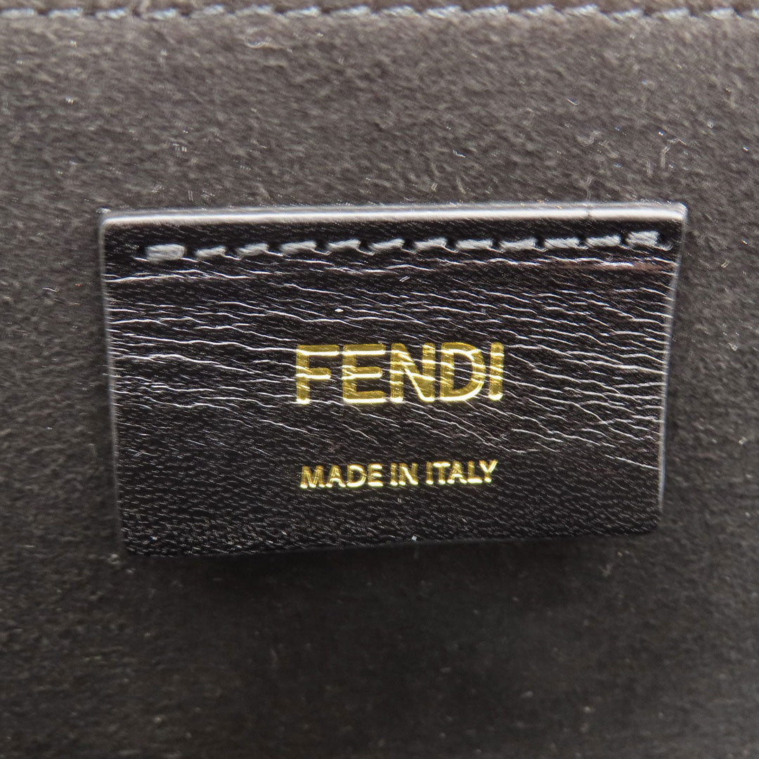 FENDI Shoulder Bag Calfskin pink logo BoxShoulder Women Used Authentic