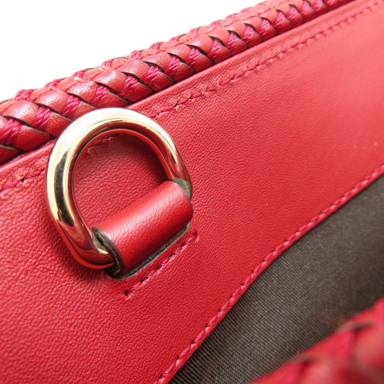 GUCCI Tote Bag 336660 leather Red outlet Women Used Authentic