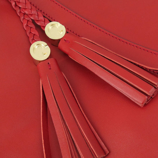 GUCCI Tote Bag 336660 leather Red outlet Women Used Authentic