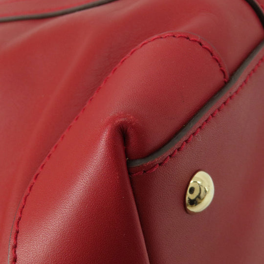 GUCCI Tote Bag 336660 leather Red outlet Women Used Authentic