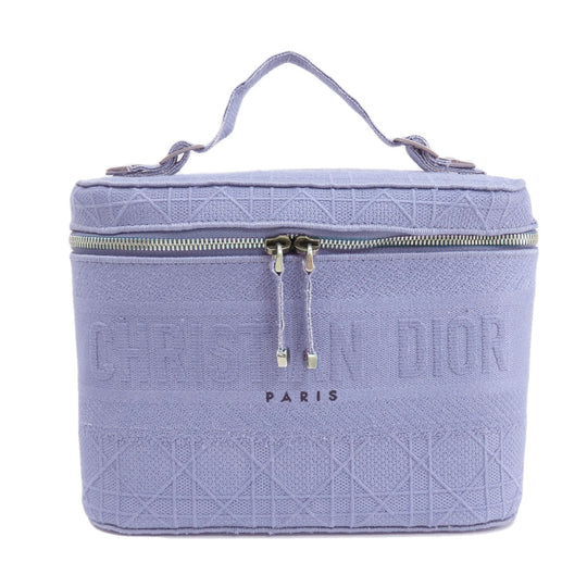 Christian Dior Handbag canvas Light purple Lady Dee Light Vanity Women Used Authentic