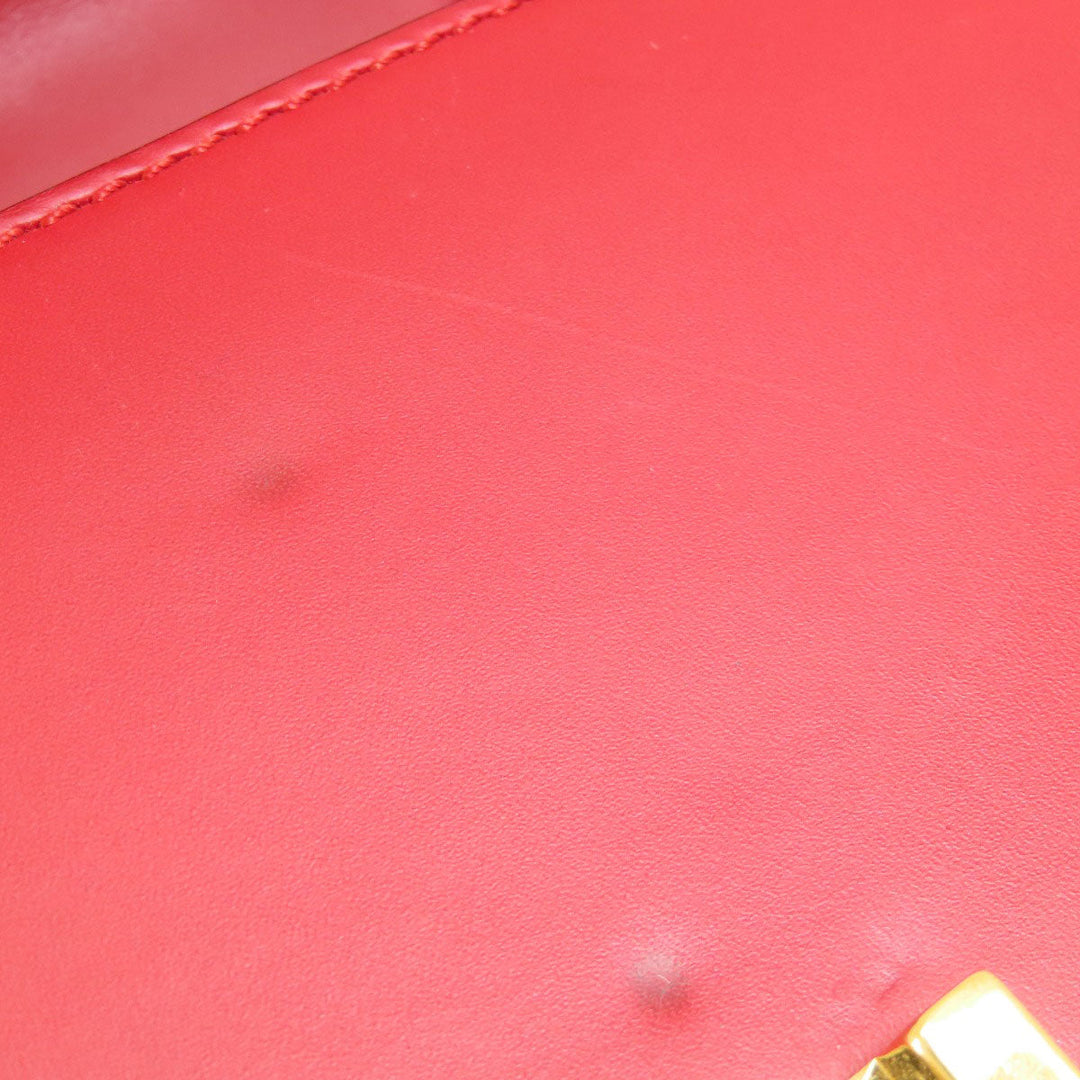GUCCI Handbag 4720270 Calfskin Red Sylvie 2WAY Women Used Authentic
