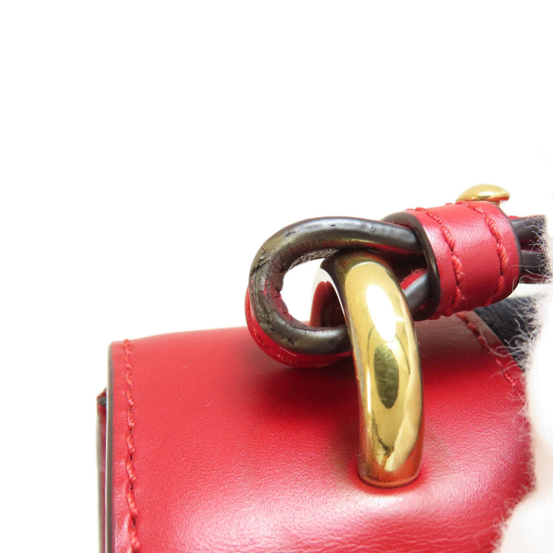 GUCCI Handbag 4720270 Calfskin Red Sylvie 2WAY Women Used Authentic