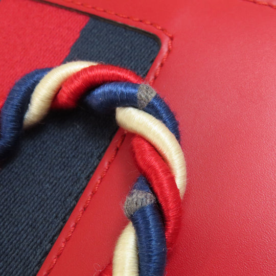 GUCCI Handbag 4720270 Calfskin Red Sylvie 2WAY Women Used Authentic