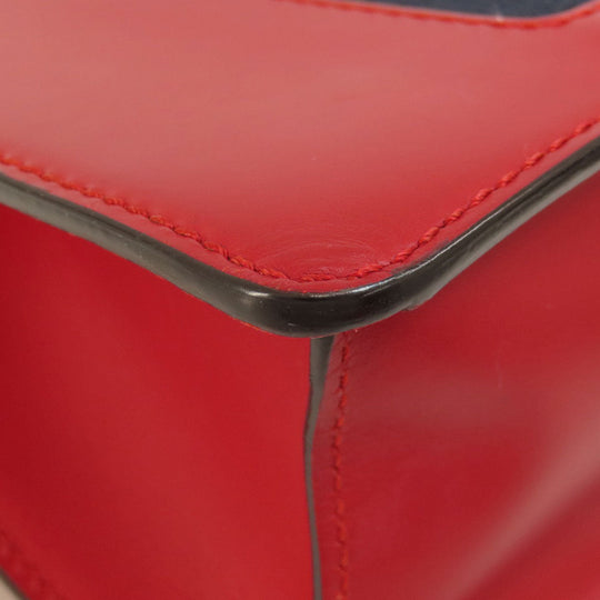 GUCCI Handbag 4720270 Calfskin Red Sylvie 2WAY Women Used Authentic