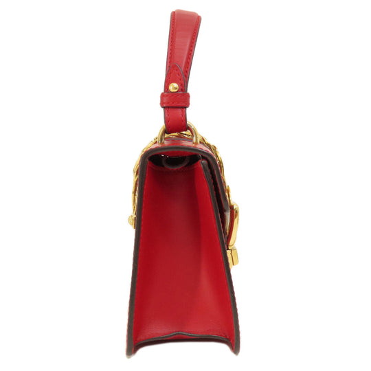 GUCCI Handbag 4720270 Calfskin Red Sylvie 2WAY Women Used Authentic