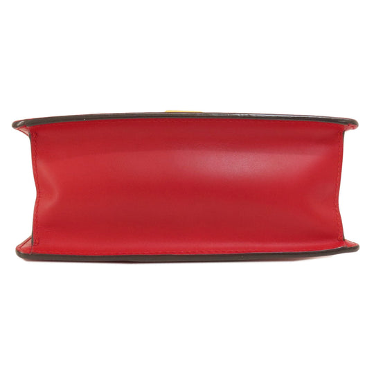 GUCCI Handbag 4720270 Calfskin Red Sylvie 2WAY Women Used Authentic