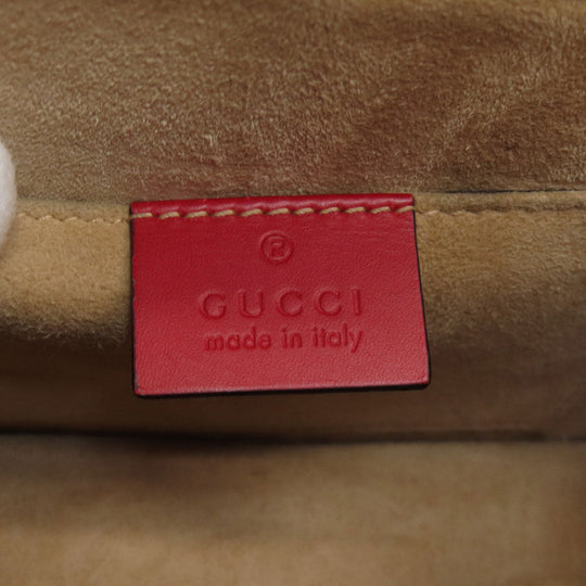 GUCCI Handbag 4720270 Calfskin Red Sylvie 2WAY Women Used Authentic