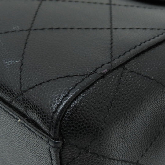 CHANEL Handbag Grained Calfskin Skin black COCO Mark