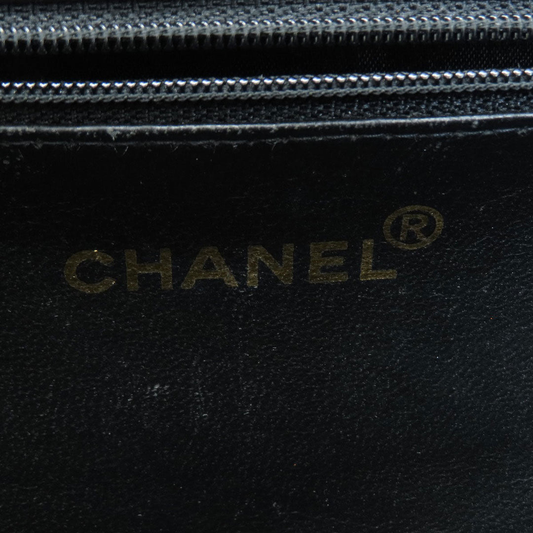 CHANEL Handbag Grained Calfskin Skin black COCO Mark