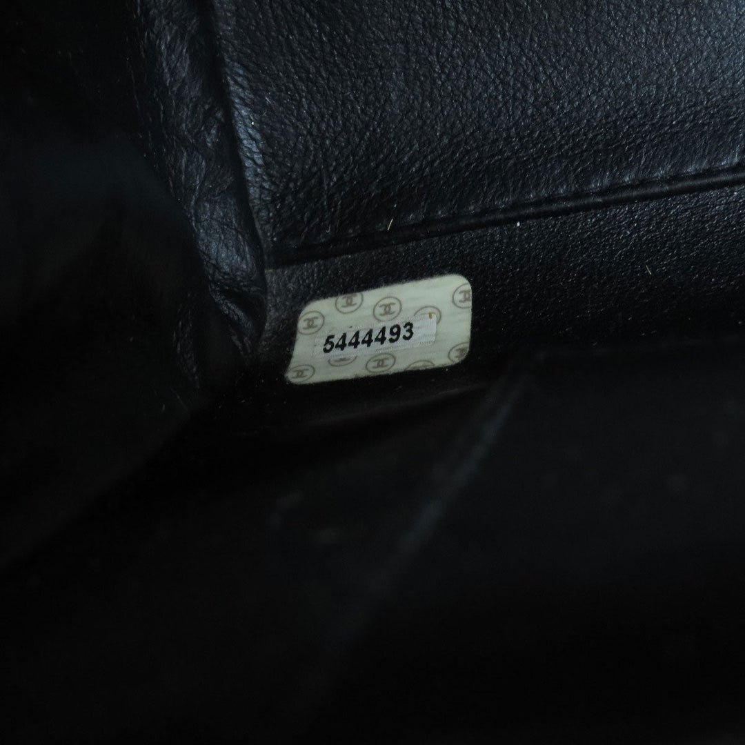 CHANEL Handbag Grained Calfskin Skin black COCO Mark
