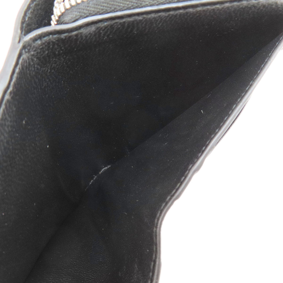 BALENCIAGA Bifold Wallet 650879 leather black logo mens(Unisex) Used Authentic