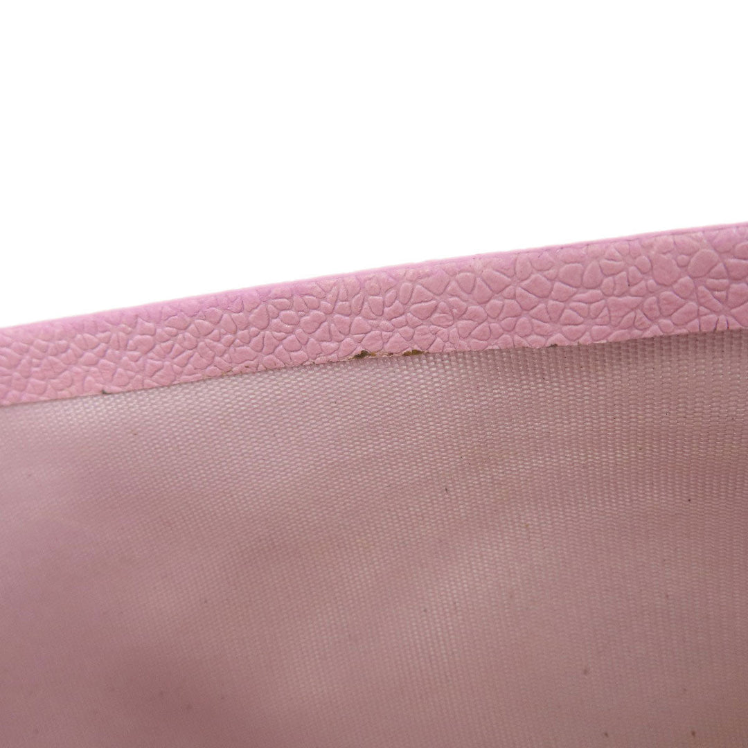 BVLGARI Long Wallet Purse leather pink Bulgari Bulgari Women Used Authentic