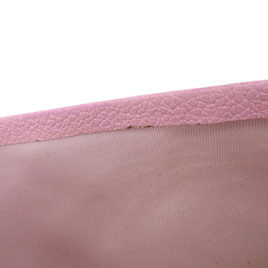 BVLGARI Long Wallet Purse leather pink Bulgari Bulgari Women Used Authentic