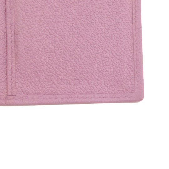 BVLGARI Long Wallet Purse leather pink Bulgari Bulgari Women Used Authentic