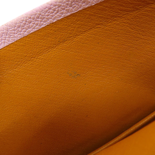 BVLGARI Long Wallet Purse leather pink Bulgari Bulgari Women Used Authentic