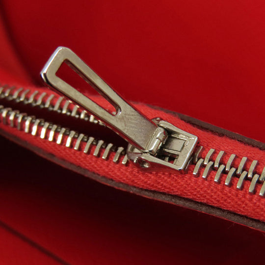 HERMES Long Wallet Purse Epsom Red Azap Classic Women Used Authentic
