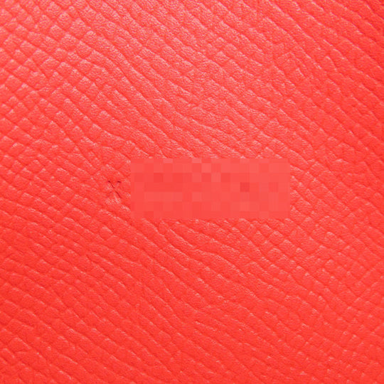 HERMES Long Wallet Purse Epsom Red Azap Classic Women Used Authentic