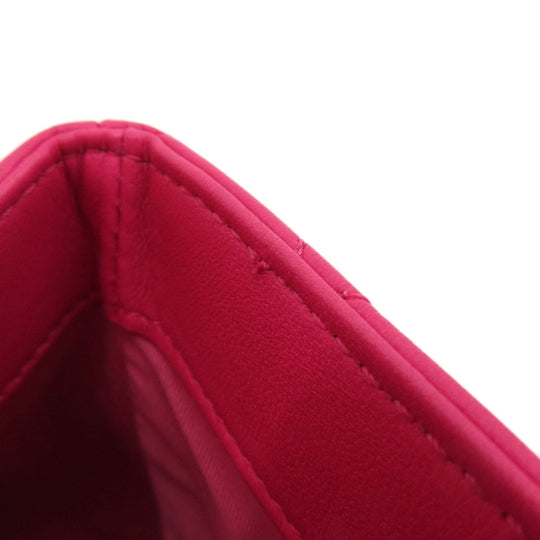 CHANEL Shoulder Bag lambskin pink ChainShoulder Matelasse Gold Metal