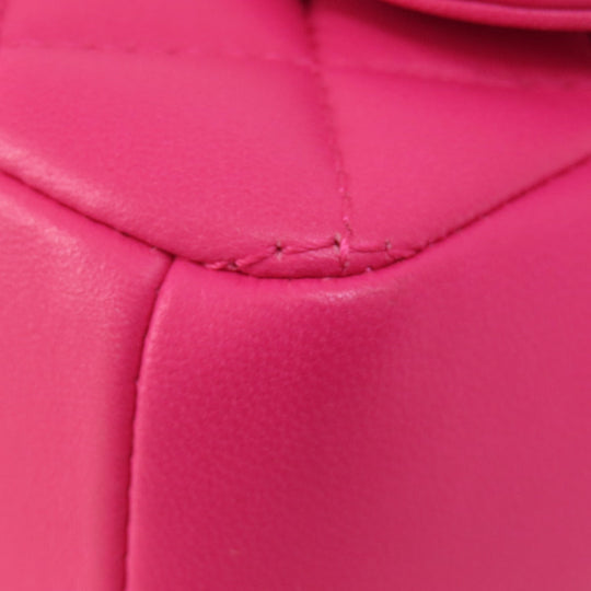 CHANEL Shoulder Bag lambskin pink ChainShoulder Matelasse Gold Metal