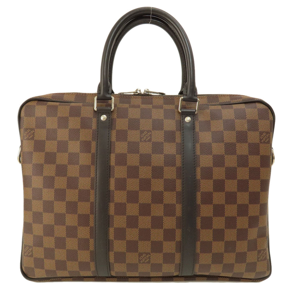 LOUIS VUITTON Business bag N41466 Damier canvas Brown Porto Document Voyage PM Damier Ebene