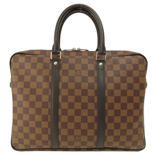 LOUIS VUITTON Business bag N41466 Damier canvas Brown Porto Document Voyage PM Damier Ebene