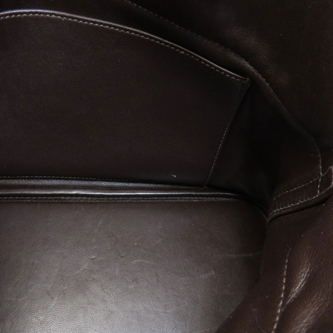 HERMES Handbag Taurillon Clemence Brown Bolide 31 Brown SilverMetal