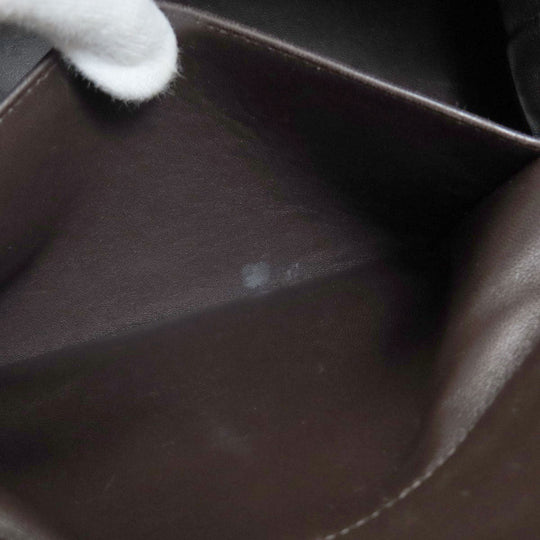 HERMES Handbag Taurillon Clemence Brown Bolide 31 Brown SilverMetal