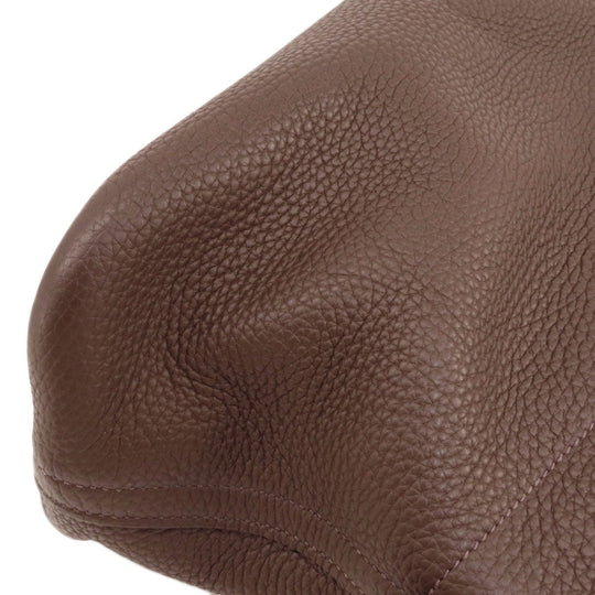 HERMES Handbag Taurillon Clemence Brown Bolide 31 Brown SilverMetal