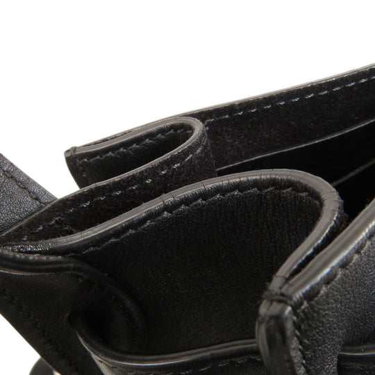 CELINE Shoulder Bag Calfskin black Big Bag Bucket Women Used Authentic