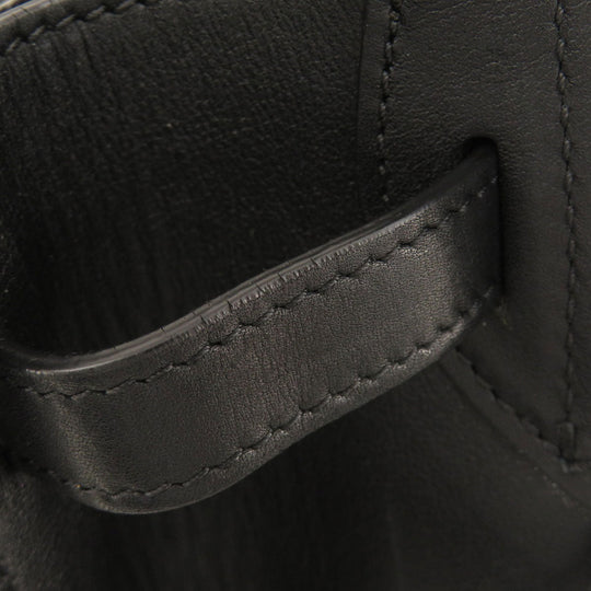 CELINE Shoulder Bag Calfskin black Big Bag Bucket Women Used Authentic