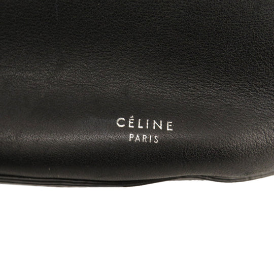 CELINE Shoulder Bag Calfskin black Big Bag Bucket Women Used Authentic