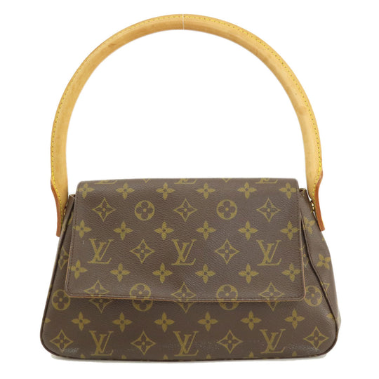 LOUIS VUITTON Handbag M51147 Monogram canvas Brown Mini Looping Monogram Women Used Authentic