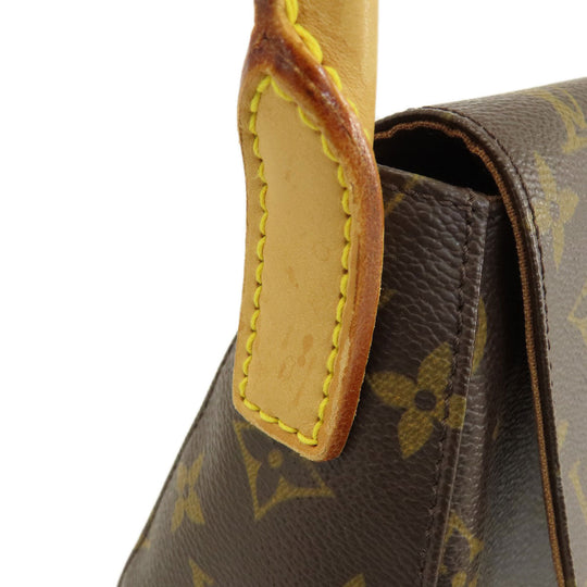 LOUIS VUITTON Handbag M51147 Monogram canvas Brown Mini Looping Monogram Women Used Authentic