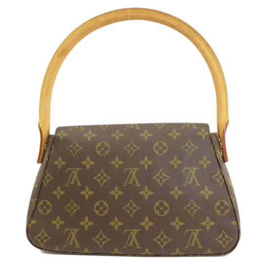 LOUIS VUITTON Handbag M51147 Monogram canvas Brown Mini Looping Monogram Women Used Authentic