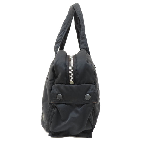 PORTER Tote Bag Nylon black logo Women Used Authentic
