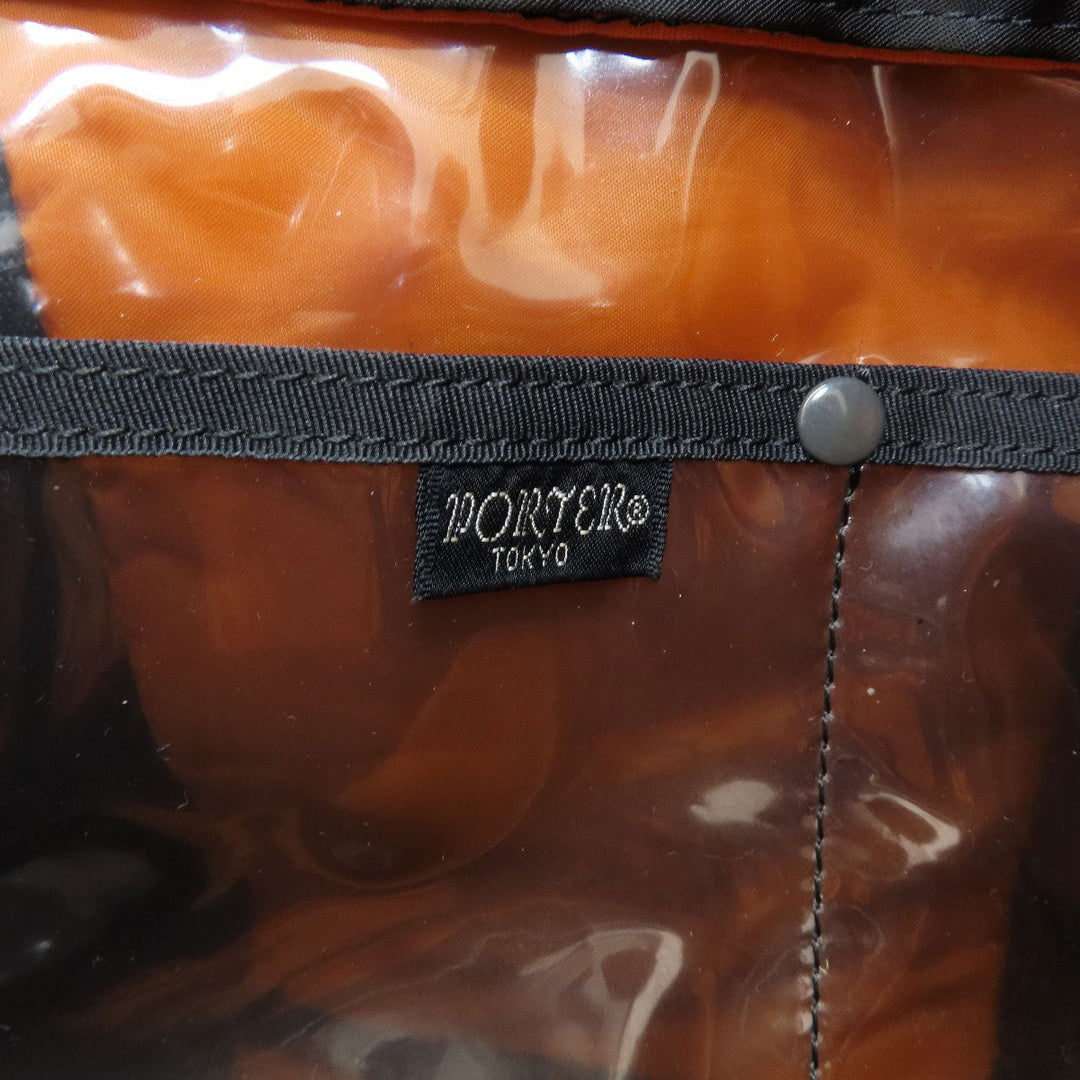 PORTER Tote Bag Nylon black logo Women Used Authentic