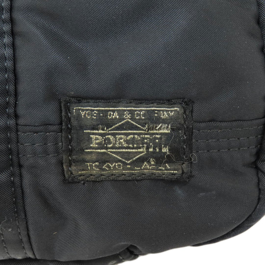 PORTER Tote Bag Nylon black logo Women Used Authentic