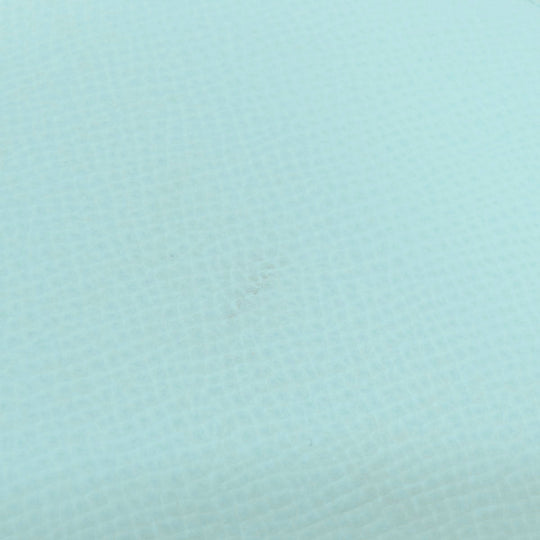 HERMES Long Wallet Purse Epsom Mint blue Azap Silk in Long