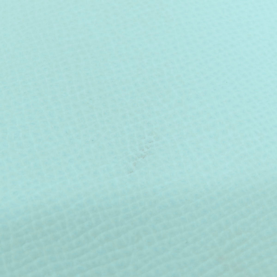 HERMES Long Wallet Purse Epsom Mint blue Azap Silk in Long