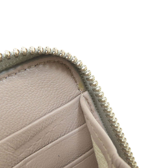 JIMMY CHOO Long Wallet Purse leather Silver logo Women Used Authentic