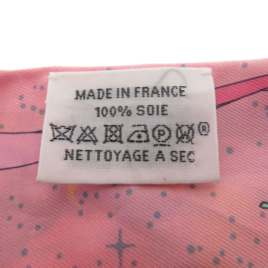 HERMES scarf silk pink Twilly Women Used Authentic