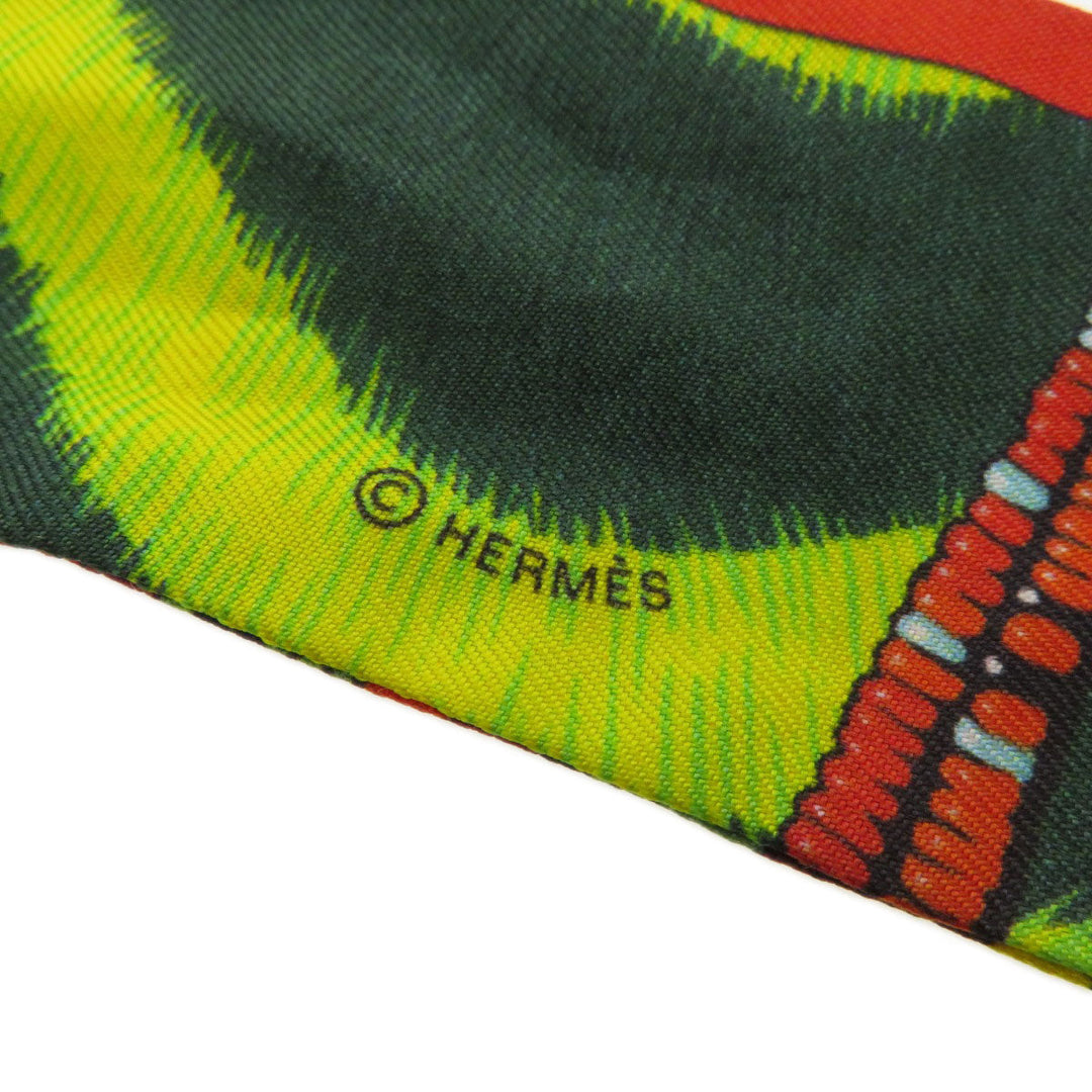 HERMES scarf silk multicolor Twilly Women Used Authentic