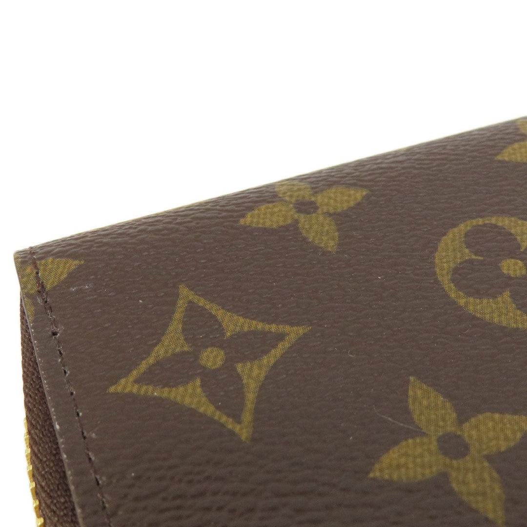 LOUIS VUITTON Long Wallet Purse M82614 Monogram canvas Brown Zippy Wallet Vivienne Monogram