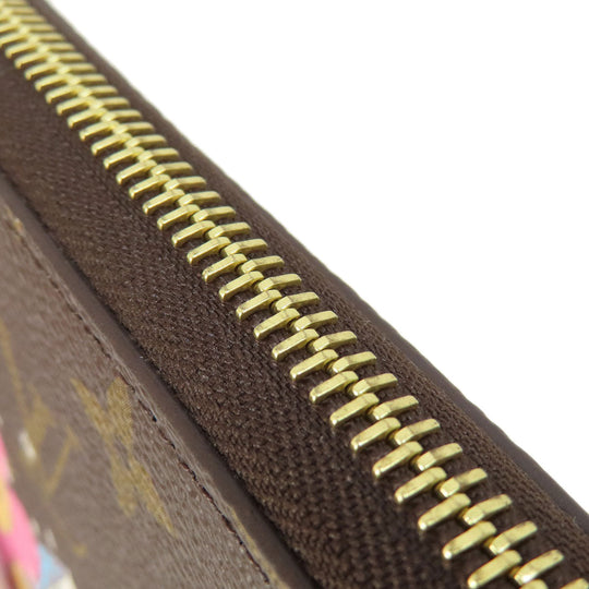 LOUIS VUITTON Long Wallet Purse M82614 Monogram canvas Brown Zippy Wallet Vivienne Monogram