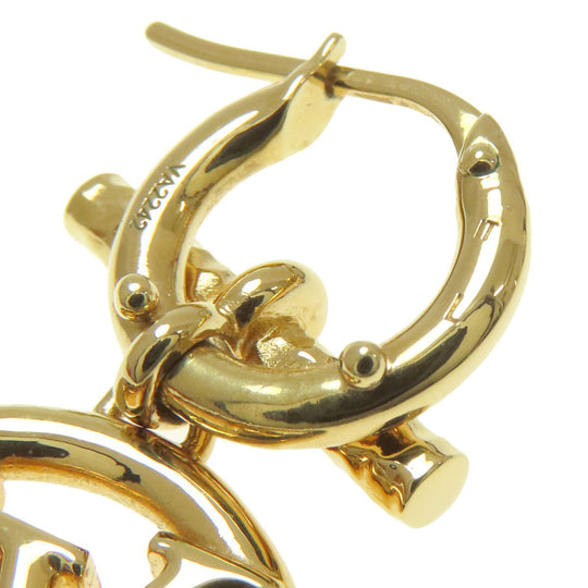 LOUIS VUITTON Pierce M00613 metallic gold Bookle Dreille Baby Louise Women Used Authentic