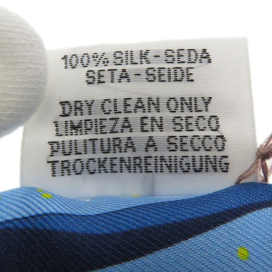 HERMES scarf silk blue Twilly Women Used Authentic